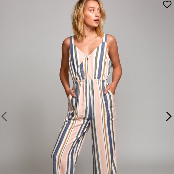 🌼 Rvca women’s striped ursan romper 🌼 - Picture 3 of 5
